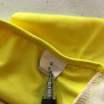 Bikini Top Halter Ruffle Flounce Tie Back Bright Yellow S Photo 2