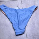 J.Crew Baby Blue Curved-waist Cheeky Bikini Bottom Medium NWT High Cut Swim Photo 6
