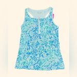 Lilly Pulitzer  Canna Bra Tank Top Small NWT Surf Blue Soleil It To Me UPF 50+ Photo 8