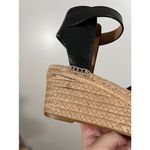 Coach Espadrille Wedges Primrose Raffia Leather Sandals Size 8.5 Women Photo 5