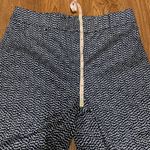 Chico's  Womens Navy Blue White Polka Dot High Waist Capri Ankle Pants 6 Small Photo 6