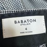 Aritzia Babaton Women's Black White Houndstooth Flared Trousers Pants Size 4 Photo 3