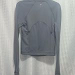 Yogalicious  Lux Cross Train Everyday Half Zip pullover Size Small Blue/Grey Photo 4