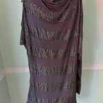 Haute Hippie  Dress Size S Grey Gray One Cold Shoulder Mini Jersey Studded Photo 0