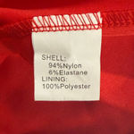 Red Lace Halter Midi Dress BBonfinedress Ruched Tulip Hem Cocktail Womens M NWOT Size M Photo 4