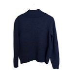 Carole Little Navy Open Front Cardigan 100% Merino Wool Blue Size M Photo 2