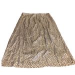 Vince  "STAR DOT DRAPE" ECRU & BLACK SILK BLEND DRAPED MIDI SKIRT (14) Photo 8