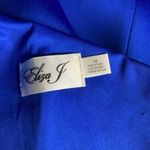Eliza J Solid Blue One Shoulder Knee-Length Sheath Cocktail Dress Size 14 NWOT Photo 4