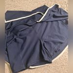 Old Navy Blue White Trim High-Waisted PowerSoft Faux-Wrap Skort - size XL Photo 7