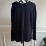 All Saints Rhoda V Neck Sweater Alpaca Wool Blend Black Size small Photo 4