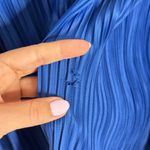 Atlein Navy Plisse Midi Dress Blue Size M Photo 7