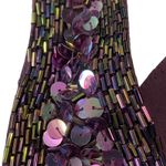 Oleg Cassini Black Tie VINTAGE Sequin SILK Cocktail Tank Dress Size 8 NEW Photo 5