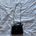 Vintage 90s Y2K Black Mini Purse Handbag Floral Roses Bow Shoulder Strap Photo 11