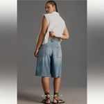 Pilcro Anthropologie  Elastic-Back Denim Bermuda Shorts Photo 5