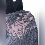 Black Milk CorpseBride Goth Burned Velvet Spider Threads Handkerchief Dress Sz M Photo 6
