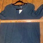 BloomChic Deep Teal Blouse long sleeve top shirt NWT size 10 medium Blue Photo 5