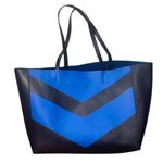Tory‎ Burch Sport Chevron Large Tote Bag Blue Black Photo 0
