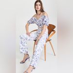 Isabel Marant Floral High Rise Straight Leg Jeans Ecru Size 42/10 Photo 12