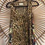 Ralph Lauren Denim & Supply Leopard Print Floral Sleeveless Swing Tank Rare Boho Brown Size L Photo 0