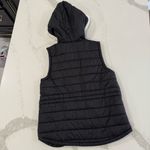 Jack by BB Dakota Quilted Full Zip Puffer Vest Faux Fur Hood Women’s Small Black Photo 6