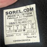 Sorel New kinetic Rngd black red waterproof snow caribou boot conquest Sz 5 Photo 6