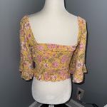 Billabong BILABONG Bell Sleeve Floral Top Size Small Photo 3