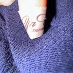 Ya Wei Women Vintage Navy & Cream Layered Sleeveless Relaxed Fit Midi Dress M Blue Size M Photo 10