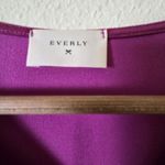 Everly  Womens‎ Large Dress Purple Magenta High Neckline Photo 1