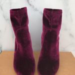Aquazzura women’s So Me burgundy velvet ankle boot size IT 35 US 5 Photo 4