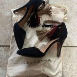 Ulla Johnson  Tassel Kiki D'Orsay Suede Pumps Black Photo 1