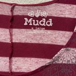 Mudd Y2K Marron Striped 3/4 Sleeve Dolman Top Photo 2