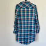 Jachs Girlfriend  Blue Plaid Shirt Dress/Tunic - Size: Medium Photo 8