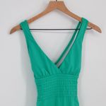 La Blanca Cross Back One-Piece Swimsuit Tummy Control Emerald Green Size 6 Photo 2