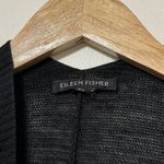 Eileen Fisher  One Size Shawl Poncho Cardigan Women’s Cotton Linen Black Photo 1