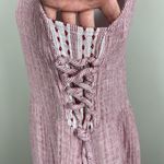 4 Our Dreamers Dress Womens L Red Stripe Linen Cotton A Photo 14