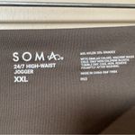 Soma NWT  24/7 high waist jogger pants in Dark Grey Olive sz XXL Photo 7