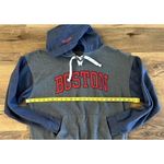 Women’s Blue Red Boston Long Sleeved Hoodie Sweatshirt Sz:Large EUC Photo 3
