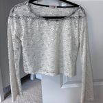 Forever 21 White Lace Long Sleeve Photo 0