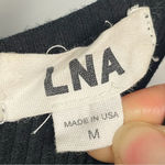 LNA  Heathered Black Ribbed‎ Halter Casual Fit & Flare Dress Photo 2