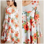 Like NEW!! Anthro Rifle Paper Co. Fluttered Blooms Dress Red Photo 6