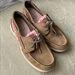 Sperry Pink camo  boat shoes Photo 0