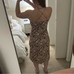 Lucy Paris  brown zebra midi dress Photo 2