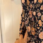 Old Navy  floral waist defined smocked puff sleeve midi dress small Photo 6