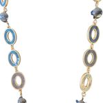 Lia Sophia Morocco Blue, Black, & Gold Necklace Photo 1