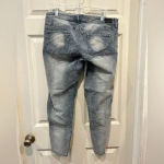 Dear John  Joyrich Comfort Skinny Distressed Cut Off Split Hem Gray Corduroy‎ 32 Photo 4