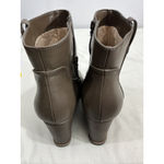 Womans Soul Naturilizer Hayley West Brown Faux Leather Wedge Ankle Boot 9.5 M Photo 4