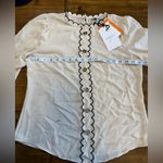 LK Bennett L.K. Bennett Long Sleeve Button Up Blouse Top NWT with defect Size 6 Photo 9