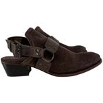 Splendid Women's Conrad Suede Harness Slingback Mule Booties Brown Size 9.5 Photo 4