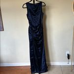 House Of CB  'Roxanne' Navy blue Thigh Slit‎ Maxi Dress NWOT size S Photo 4