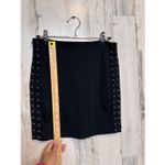 Forever 21 Black Lace-Up Mini Skirt | Side Corset Detail Bodycon Skirt Size Medi Photo 6